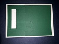 Speciaal model kaart k02 kaarsstandaard groen met envelop OP=OP